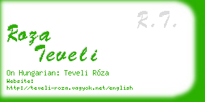 roza teveli business card
